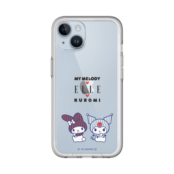 スリムプロテクションプレミアムケース［ ELLE×マイメロディ＆クロミ - トリコロールカラーグラフィック8 ］