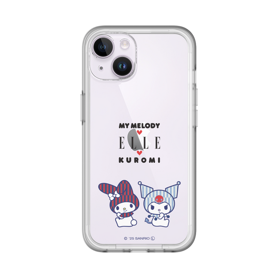 スリムプロテクションプレミアムケース［ ELLE×マイメロディ＆クロミ - トリコロールカラーグラフィック8 ］