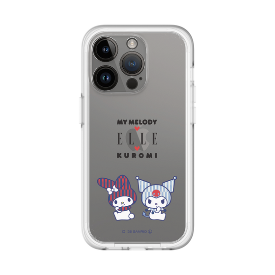 スリムプロテクションプレミアムケース［ ELLE×マイメロディ＆クロミ - トリコロールカラーグラフィック8 ］