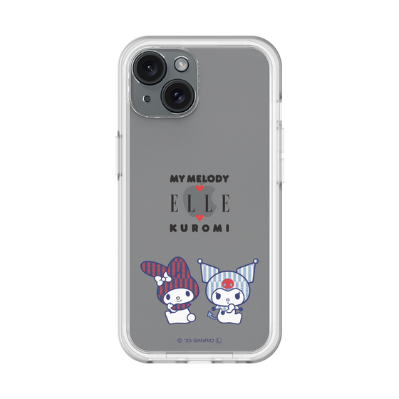 スリムプロテクションプレミアムケース［ ELLE×マイメロディ＆クロミ - トリコロールカラーグラフィック8 ］