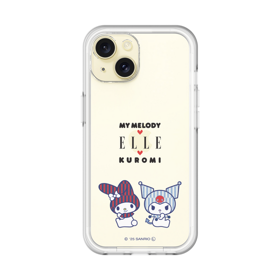スリムプロテクションプレミアムケース［ ELLE×マイメロディ＆クロミ - トリコロールカラーグラフィック8 ］