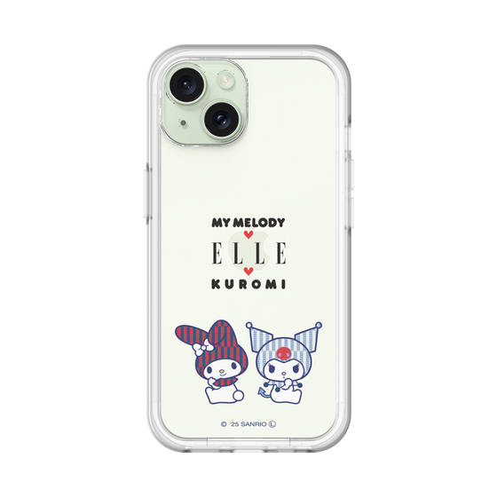 スリムプロテクションプレミアムケース［ ELLE×マイメロディ＆クロミ - トリコロールカラーグラフィック8 ］