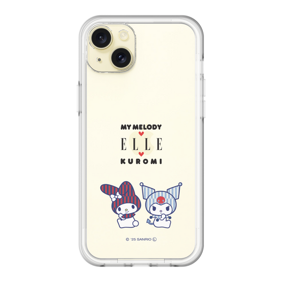 スリムプロテクションプレミアムケース［ ELLE×マイメロディ＆クロミ - トリコロールカラーグラフィック8 ］