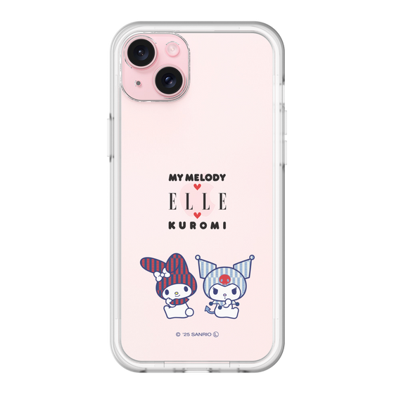 スリムプロテクションプレミアムケース［ ELLE×マイメロディ＆クロミ - トリコロールカラーグラフィック8 ］