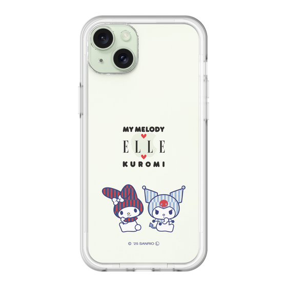 スリムプロテクションプレミアムケース［ ELLE×マイメロディ＆クロミ - トリコロールカラーグラフィック8 ］