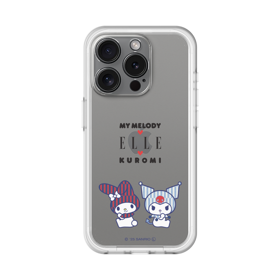スリムプロテクションプレミアムケース［ ELLE×マイメロディ＆クロミ - トリコロールカラーグラフィック8 ］