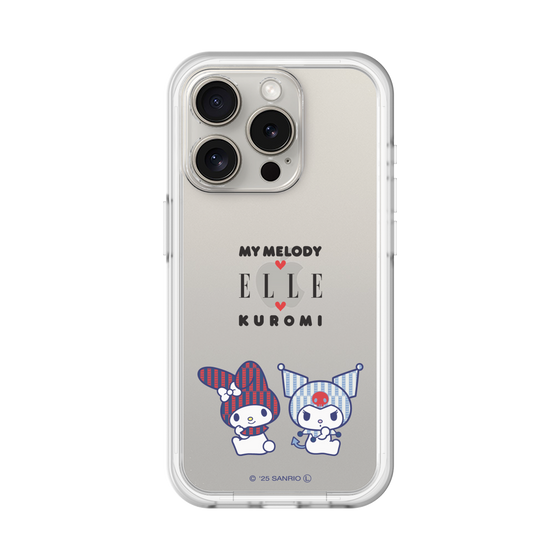 スリムプロテクションプレミアムケース［ ELLE×マイメロディ＆クロミ - トリコロールカラーグラフィック8 ］
