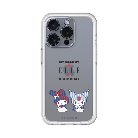 スリムプロテクションプレミアムケース［ ELLE×マイメロディ＆クロミ - トリコロールカラーグラフィック8 ］