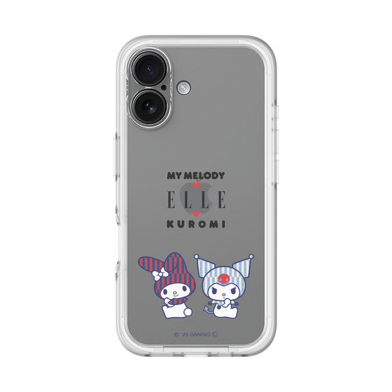スリムプロテクションプレミアムケース［ ELLE×マイメロディ＆クロミ - トリコロールカラーグラフィック8 ］