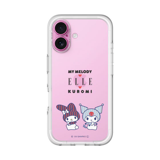 スリムプロテクションプレミアムケース［ ELLE×マイメロディ＆クロミ - トリコロールカラーグラフィック8 ］