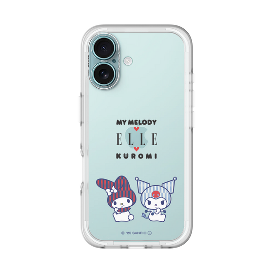 スリムプロテクションプレミアムケース［ ELLE×マイメロディ＆クロミ - トリコロールカラーグラフィック8 ］