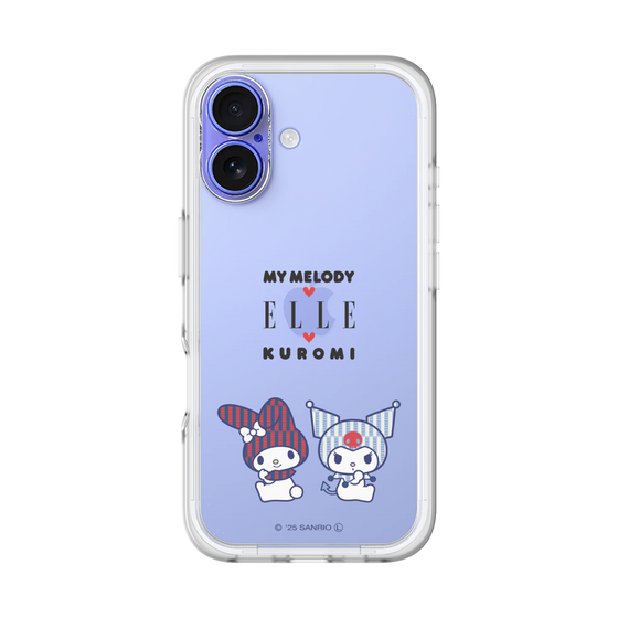 スリムプロテクションプレミアムケース［ ELLE×マイメロディ＆クロミ - トリコロールカラーグラフィック8 ］