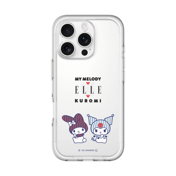 スリムプロテクションプレミアムケース［ ELLE×マイメロディ＆クロミ - トリコロールカラーグラフィック8 ］