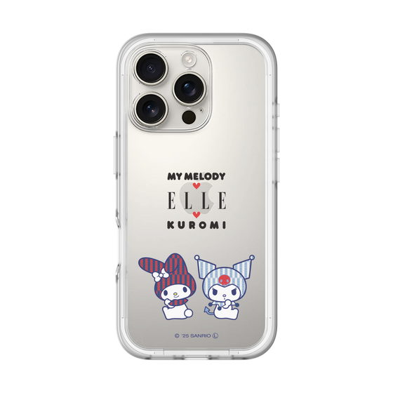 スリムプロテクションプレミアムケース［ ELLE×マイメロディ＆クロミ - トリコロールカラーグラフィック8 ］