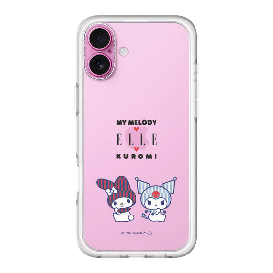 スリムプロテクションプレミアムケース［ ELLE×マイメロディ＆クロミ - トリコロールカラーグラフィック8 ］
