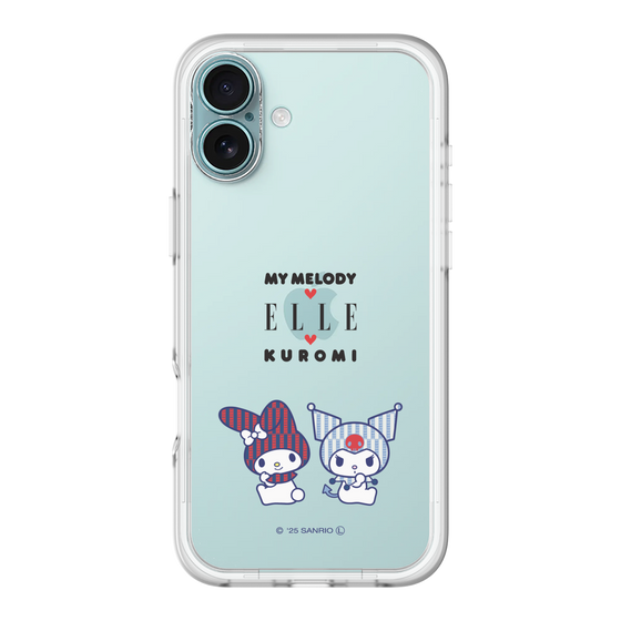 スリムプロテクションプレミアムケース［ ELLE×マイメロディ＆クロミ - トリコロールカラーグラフィック8 ］