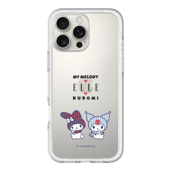 スリムプロテクションプレミアムケース［ ELLE×マイメロディ＆クロミ - トリコロールカラーグラフィック8 ］