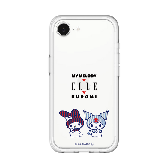 スリムプロテクションプレミアムケース［ ELLE×マイメロディ＆クロミ - トリコロールカラーグラフィック8 ］
