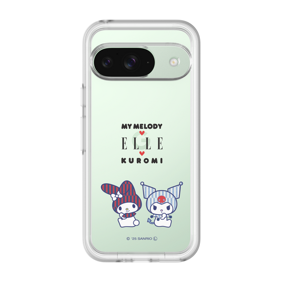 スリムプロテクションプレミアムケース［ ELLE×マイメロディ＆クロミ - トリコロールカラーグラフィック8 ］