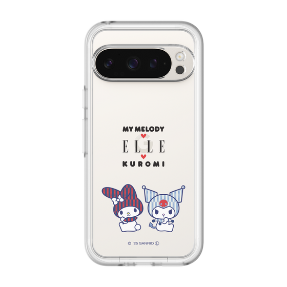 スリムプロテクションプレミアムケース［ ELLE×マイメロディ＆クロミ - トリコロールカラーグラフィック8 ］