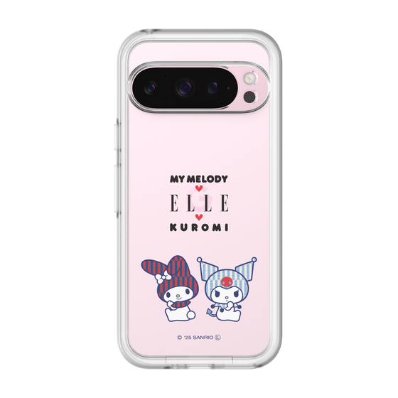 スリムプロテクションプレミアムケース［ ELLE×マイメロディ＆クロミ - トリコロールカラーグラフィック8 ］