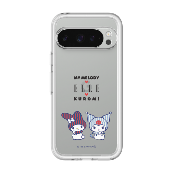 スリムプロテクションプレミアムケース［ ELLE×マイメロディ＆クロミ - トリコロールカラーグラフィック8 ］
