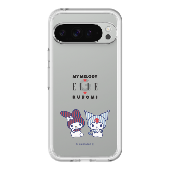 スリムプロテクションプレミアムケース［ ELLE×マイメロディ＆クロミ - トリコロールカラーグラフィック8 ］