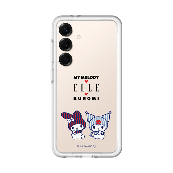 スリムプロテクションプレミアムケース［ ELLE×マイメロディ＆クロミ - トリコロールカラーグラフィック8 ］