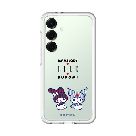 スリムプロテクションプレミアムケース［ ELLE×マイメロディ＆クロミ - トリコロールカラーグラフィック8 ］