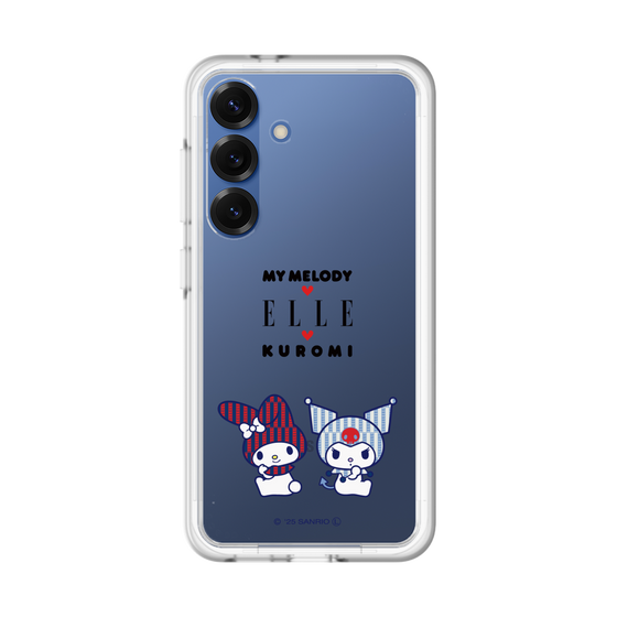スリムプロテクションプレミアムケース［ ELLE×マイメロディ＆クロミ - トリコロールカラーグラフィック8 ］
