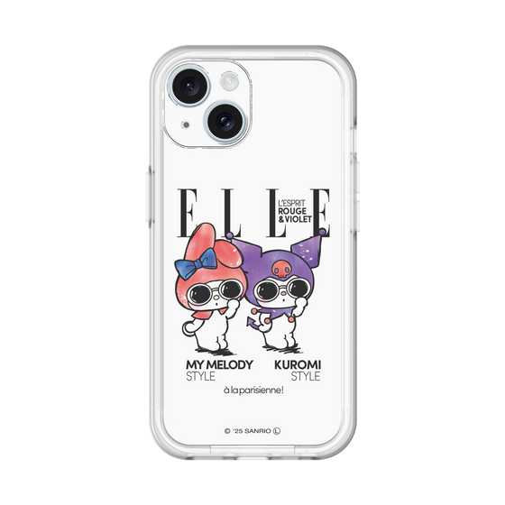 スリムプロテクションプレミアムケース［ ELLE×マイメロディ＆クロミ - 表紙風 ］