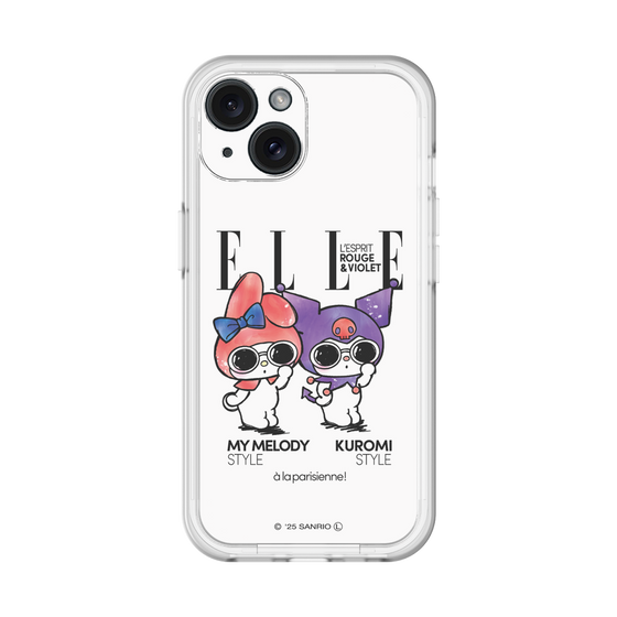 スリムプロテクションプレミアムケース［ ELLE×マイメロディ＆クロミ - 表紙風 ］