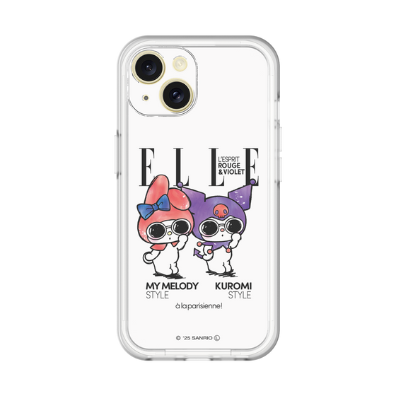 スリムプロテクションプレミアムケース［ ELLE×マイメロディ＆クロミ - 表紙風 ］