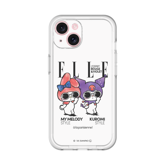 スリムプロテクションプレミアムケース［ ELLE×マイメロディ＆クロミ - 表紙風 ］