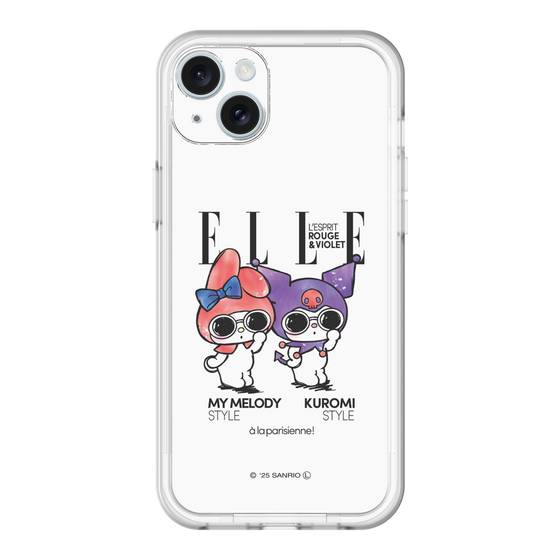 スリムプロテクションプレミアムケース［ ELLE×マイメロディ＆クロミ - 表紙風 ］
