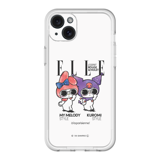 スリムプロテクションプレミアムケース［ ELLE×マイメロディ＆クロミ - 表紙風 ］