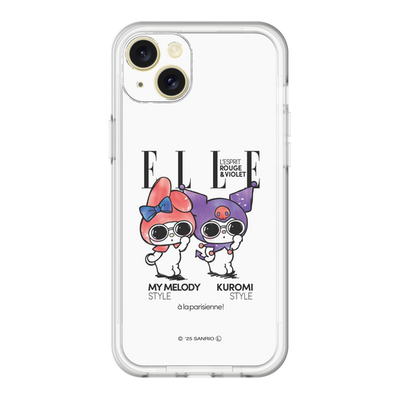 スリムプロテクションプレミアムケース［ ELLE×マイメロディ＆クロミ - 表紙風 ］