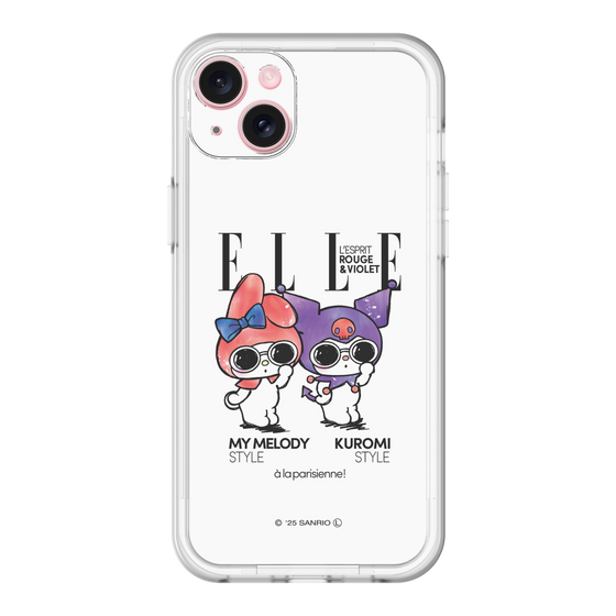 スリムプロテクションプレミアムケース［ ELLE×マイメロディ＆クロミ - 表紙風 ］