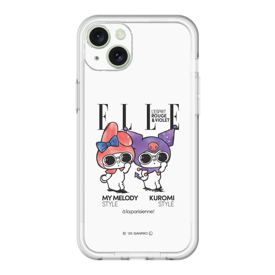 スリムプロテクションプレミアムケース［ ELLE×マイメロディ＆クロミ - 表紙風 ］