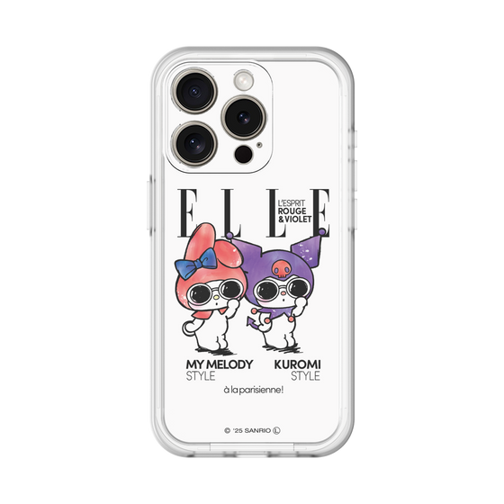スリムプロテクションプレミアムケース［ ELLE×マイメロディ＆クロミ - 表紙風 ］
