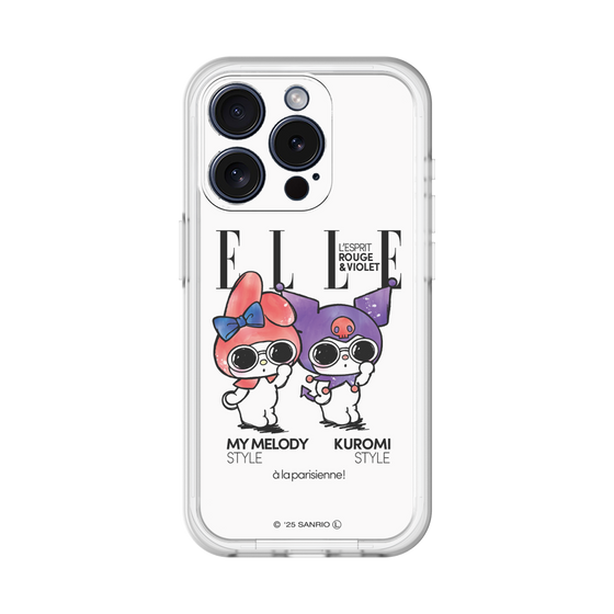 スリムプロテクションプレミアムケース［ ELLE×マイメロディ＆クロミ - 表紙風 ］
