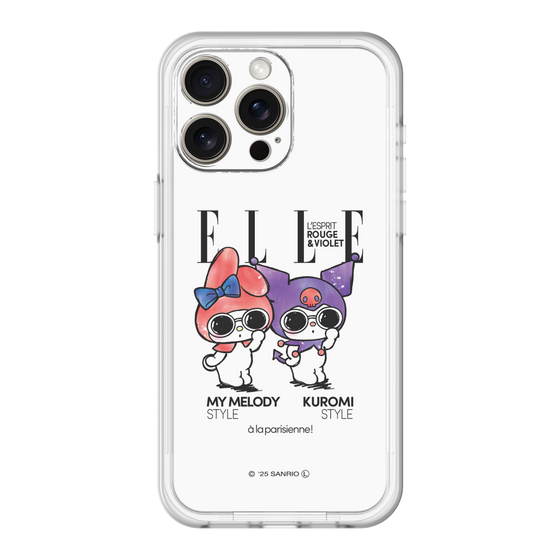 スリムプロテクションプレミアムケース［ ELLE×マイメロディ＆クロミ - 表紙風 ］