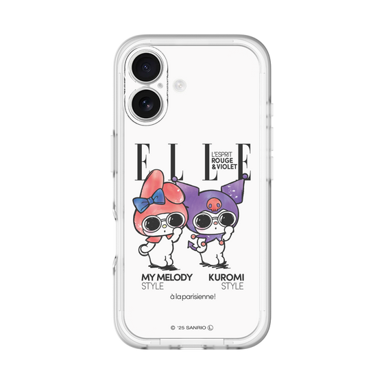 スリムプロテクションプレミアムケース［ ELLE×マイメロディ＆クロミ - 表紙風 ］