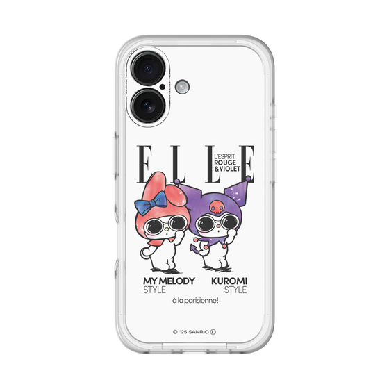 スリムプロテクションプレミアムケース［ ELLE×マイメロディ＆クロミ - 表紙風 ］