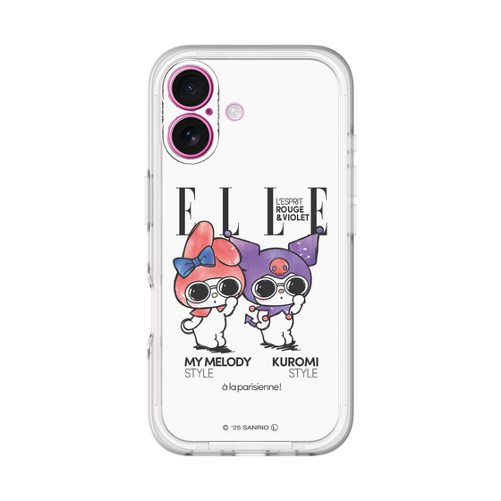スリムプロテクションプレミアムケース［ ELLE×マイメロディ＆クロミ - 表紙風 ］