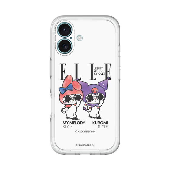スリムプロテクションプレミアムケース［ ELLE×マイメロディ＆クロミ - 表紙風 ］