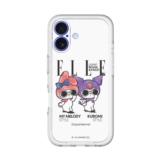 スリムプロテクションプレミアムケース［ ELLE×マイメロディ＆クロミ - 表紙風 ］