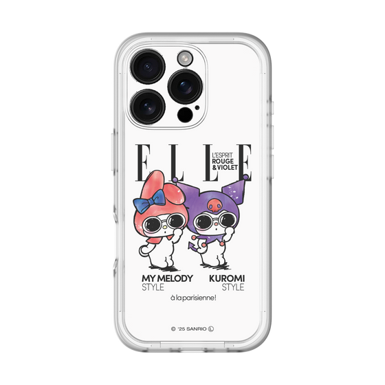 スリムプロテクションプレミアムケース［ ELLE×マイメロディ＆クロミ - 表紙風 ］