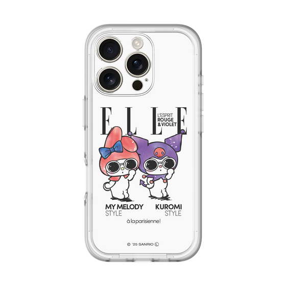 スリムプロテクションプレミアムケース［ ELLE×マイメロディ＆クロミ - 表紙風 ］