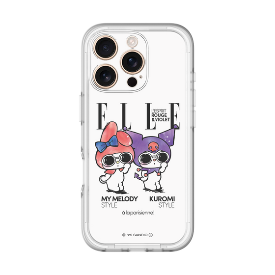 スリムプロテクションプレミアムケース［ ELLE×マイメロディ＆クロミ - 表紙風 ］